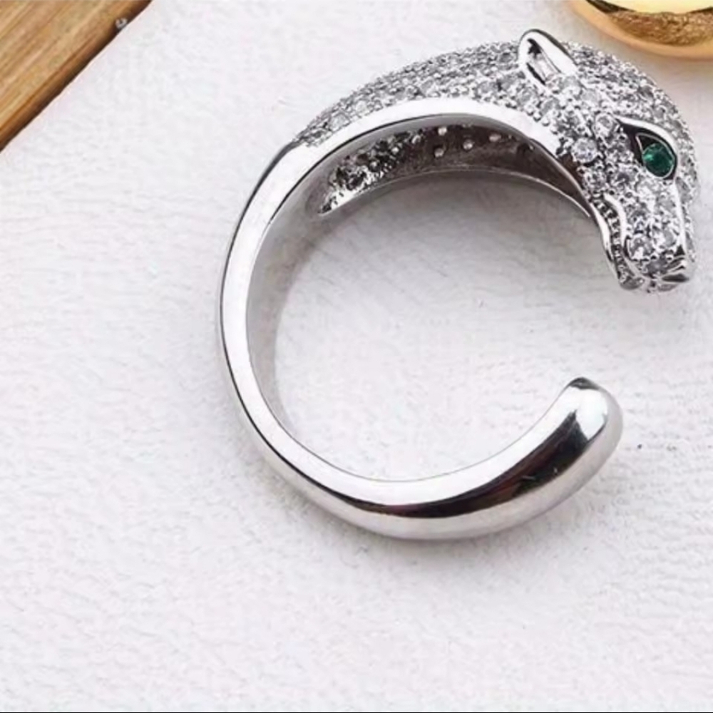 Leoperd Head Open Ring Elegant Suitable For Everyday - Picture 2 of 4